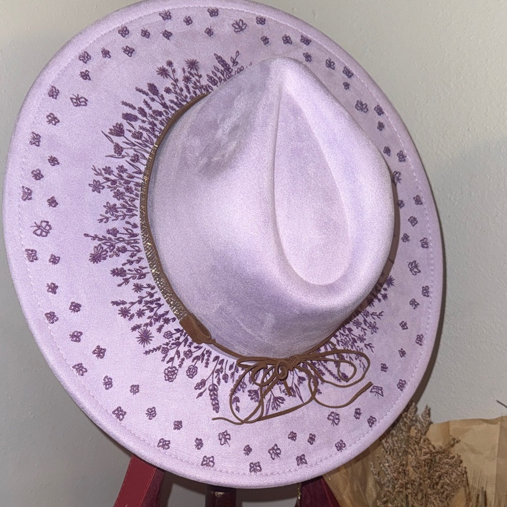 Floral Lavender Hat